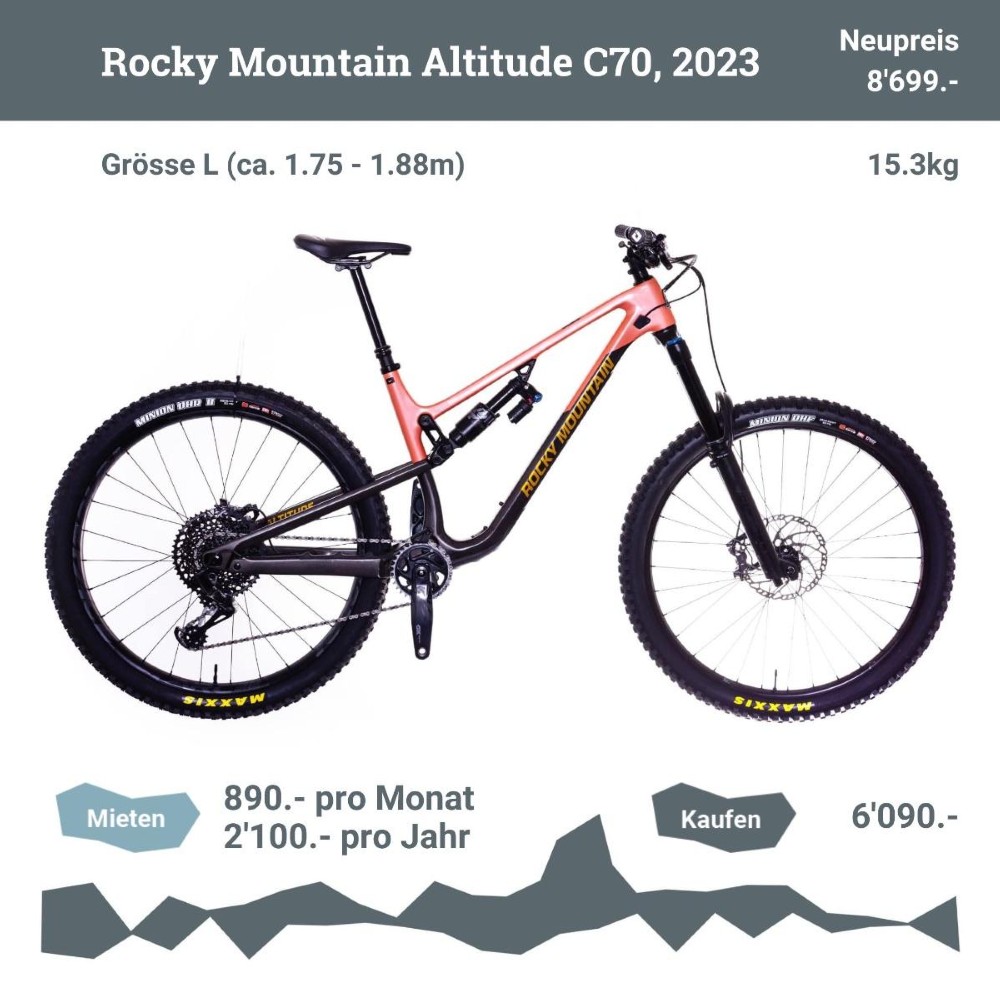 Mountainbike kaufen: ROCKY MOUNTAIN Altitude C70 Testvelo